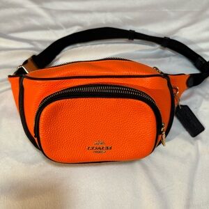 Coach Neon Orange Belt Bag/Fanny Pack